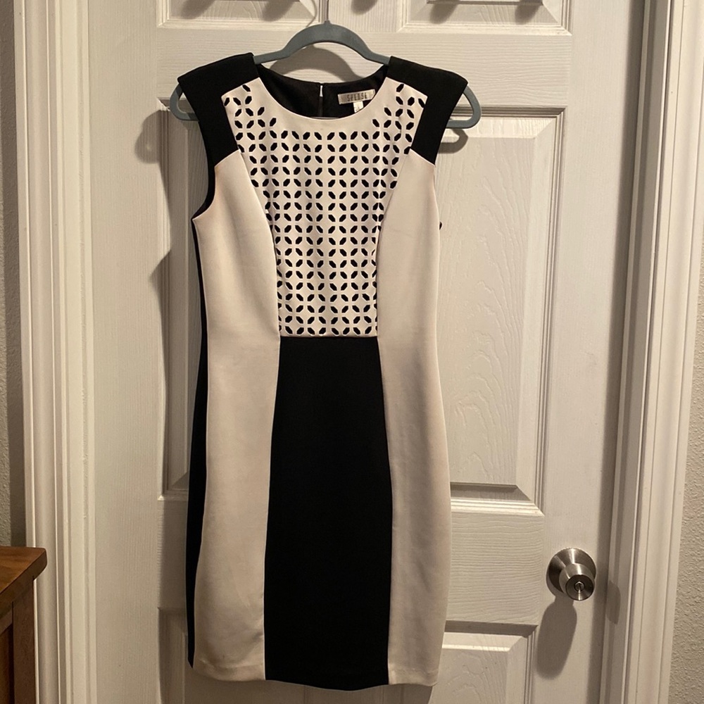 Spense black and white size 4 dress
